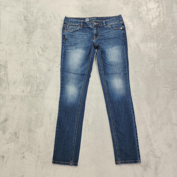 Mossimo Denim Denim - Mossimo Jeans Womens 10 Blue Mid Rise Skinny Tapered Leg FIT 3 Stretch Denim